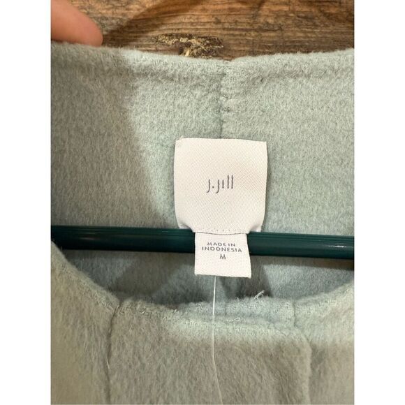 J Jill NWT wool blend coat snap closure sz M - Picture 4 of 9